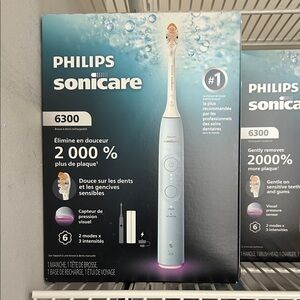 Philips Sonicare 6300 Electric Toothbrush in light blue